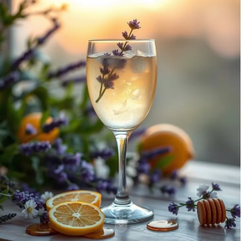 Elderflower Lavender Mead image